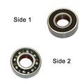 Superior Electric Replacement Ball Bearing - Seal/Open - ID 12 mm x OD 37 mmx W 12 mm Bosch 1610900015, PK 2 SE 6301-RS